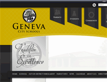 Tablet Screenshot of genevacityschools.com